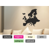 Wandtattoo Europakarte Aufkleber Länderkarte Wandaufkleber Wandsticker Wandbild
