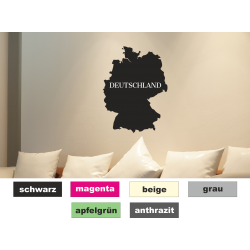 Wandtattoo Deutschland Germany Aufkleber Länderkarte Wandaufkleber Wandbild