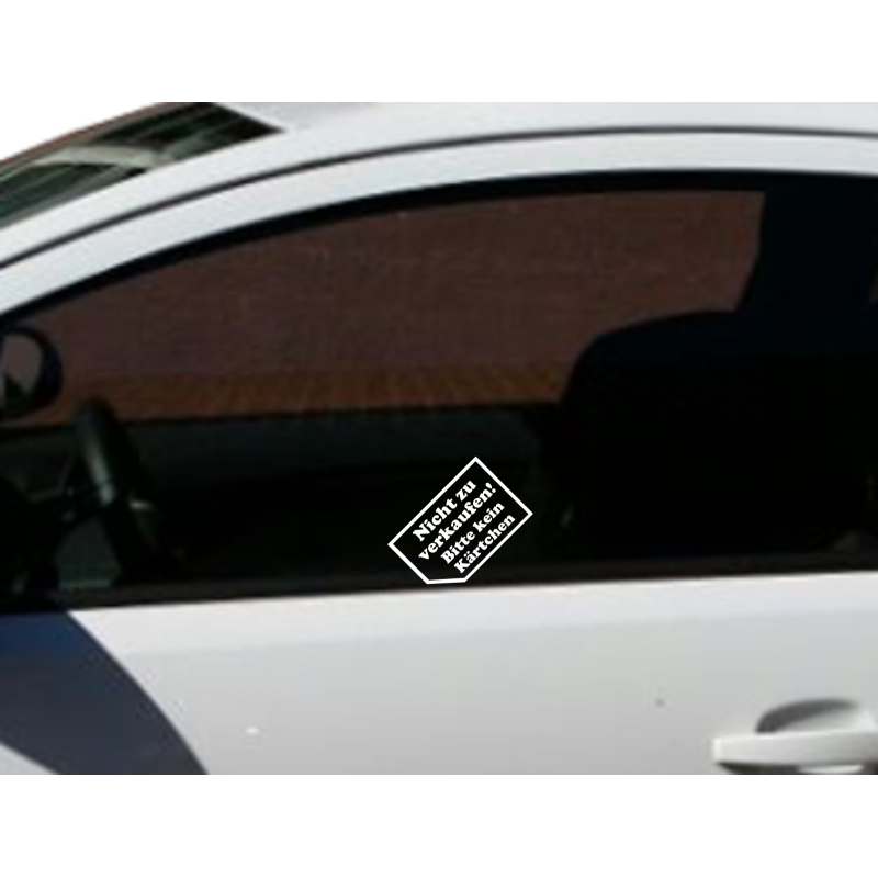 2 x Nicht zu verkaufen Bitte kein Kärtchen Auto Aufkleber Beschriftung Sticker