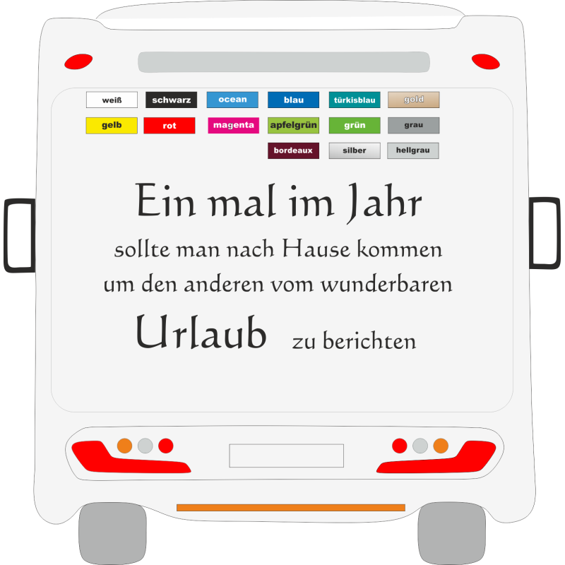 Aufkleber Urlaub Spruch Zitat Wohnmobil Wohnwagen Camping Reisen  Sticker 01