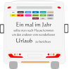 Aufkleber Urlaub Spruch Zitat Wohnmobil Wohnwagen Camping Reisen  Sticker 01