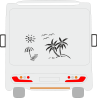 Beach 01 Aufkleber 7-tlg. Urlaub Wohnmobil Wohnwagen Camping Reisen Sticker