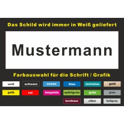 Trucker Namenschild Schild mit eigenem Namen LKW  Wetterfest Fahrer 300 x 100 mm