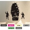 Wandtattoo Piratenschiff Pirat Schiff Wandaufkleber Wandsticker Wandbild Sticker